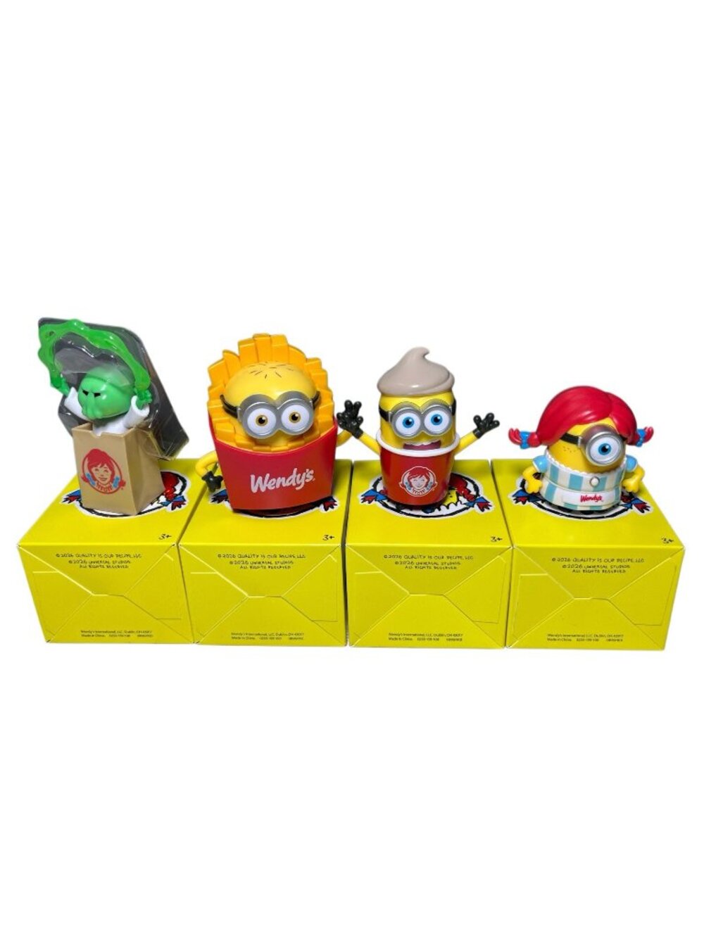 Wendys Minions Collectibles Set Of 4 (ADULT TOYS) 2026 NEW